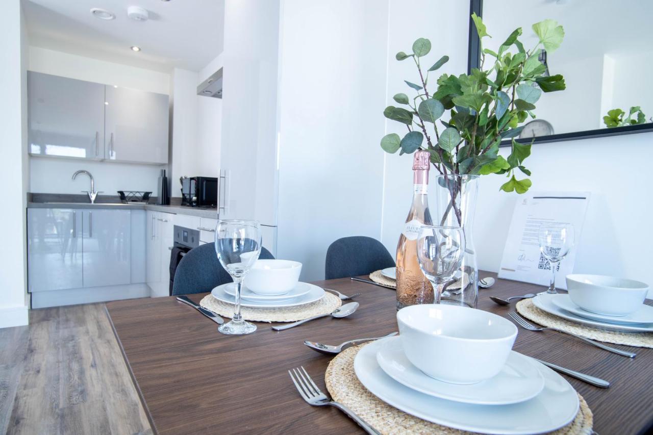 Luxe Interchange Apartment Near Old Trafford - Media City - The Quays Mánchester Exterior foto